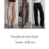 ストレートピンタックスラックスRashik ボトム 大人カジュアル | BUYSENSE | 詳細画像2 
