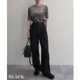 ハイウエストリボンデザインスラックスRashik ボトム 大人カジュアル | BUYSENSE | 詳細画像14 