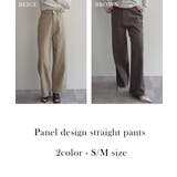 切替デザインストレートパンツRashik ボトム 大人カジュアル | BUYSENSE | 詳細画像2 