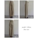 切替デザインストレートパンツRashik ボトム 大人カジュアル | BUYSENSE | 詳細画像4 