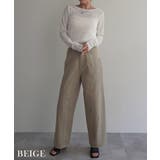 切替デザインストレートパンツRashik ボトム 大人カジュアル | BUYSENSE | 詳細画像5 