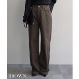 ブラウン | コットンワイドパンツ Rashik ボトム | BUYSENSE