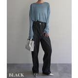 ウエストアシンメトリーストレートデニム Rashik ボトム | BUYSENSE | 詳細画像10 