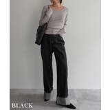 ロールアップルーズデニムRashik ボトム 大人カジュアル | BUYSENSE | 詳細画像9 