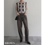 ブラウン | コクーンシルエットデニムRashik ボトム 大人カジュアル | BUYSENSE