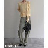 ライトブルー | コクーンシルエットデニムRashik ボトム 大人カジュアル | BUYSENSE