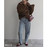 ブルー | コクーンシルエットデニムRashik ボトム 大人カジュアル | BUYSENSE