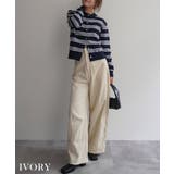 アイボリー | コーデュロイカーブパンツ Rashik ボトム | BUYSENSE