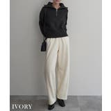 アイボリー | カーブライン裏起毛スウェットパンツRashik ボトム 大人カジュアル | BUYSENSE
