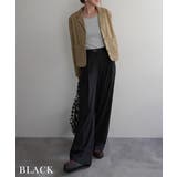 細ベルト付きセミワイドスラックス Rashik ボトム | BUYSENSE | 詳細画像13 