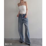 ダブルウエストデニムパンツRashik ボトム 大人カジュアル | BUYSENSE | 詳細画像5 