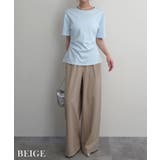 ダブルウエストワイドスラックス Rashik ボトム | BUYSENSE | 詳細画像6 