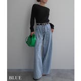 サイドタックワイドデニムRashik ボトム 大人カジュアル | BUYSENSE | 詳細画像12 