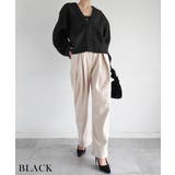 ブラック | オーバーVネックカーディガン Rashik カーディガン | BUYSENSE