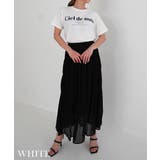 ホワイト | シエルドゥニュイサイドスリットTシャツ Rashik カットソー | BUYSENSE