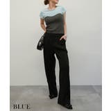 ブルー | ドッキングベアトップス Rashik カットソー | BUYSENSE