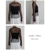 ポルカドットシアートップスRashik カットソー 大人カジュアル | BUYSENSE | 詳細画像4 