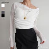 ルーズドレープシアートップスRashik カットソー 大人カジュアル | BUYSENSE | 詳細画像1 