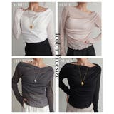 ルーズドレープシアートップスRashik カットソー 大人カジュアル | BUYSENSE | 詳細画像2 