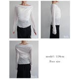 ルーズドレープシアートップスRashik カットソー 大人カジュアル | BUYSENSE | 詳細画像4 