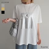 箔プリント冷感TシャツRashik カットソー 大人カジュアル | BUYSENSE | 詳細画像1 