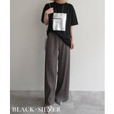 ブラックシルバー | 箔プリント冷感TシャツRashik カットソー 大人カジュアル | BUYSENSE