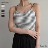 バッククロスボーダーリブキャミソール Rashik カットソー | BUYSENSE | 詳細画像1 