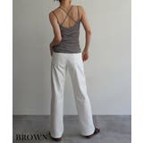 バッククロスボーダーリブキャミソール Rashik カットソー | BUYSENSE | 詳細画像10 