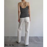バッククロスボーダーリブキャミソール Rashik カットソー | BUYSENSE | 詳細画像13 