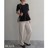 ペプラム半袖プルオーバー Rashik カットソー | BUYSENSE | 詳細画像13 