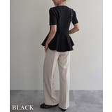 ペプラム半袖プルオーバー Rashik カットソー | BUYSENSE | 詳細画像14 
