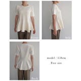 ペプラム半袖プルオーバー Rashik カットソー | BUYSENSE | 詳細画像4 