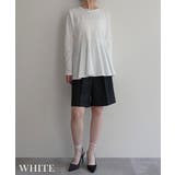 裾フレア長袖トップスRashik カットソー 大人カジュアル | BUYSENSE | 詳細画像9 