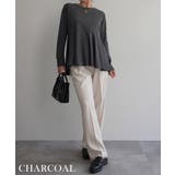 裾フレア長袖トップスRashik カットソー 大人カジュアル | BUYSENSE | 詳細画像12 