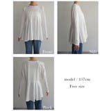 裾フレア長袖トップスRashik カットソー 大人カジュアル | BUYSENSE | 詳細画像4 