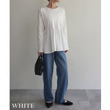 裾フレア長袖トップスRashik カットソー 大人カジュアル | BUYSENSE | 詳細画像5 