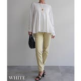 裾フレア長袖トップスRashik カットソー 大人カジュアル | BUYSENSE | 詳細画像8 