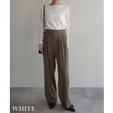 コットンフライスボートネックトップスRashik カットソー 大人カジュアル | BUYSENSE | 詳細画像5 