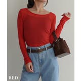 リブシアークルーネックトップス Rashik カットソー | BUYSENSE | 詳細画像13 