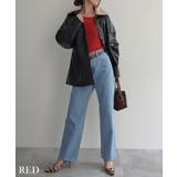 リブシアークルーネックトップス Rashik カットソー | BUYSENSE | 詳細画像16 