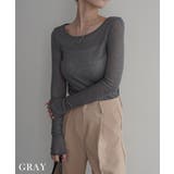 リブシアークルーネックトップス Rashik カットソー | BUYSENSE | 詳細画像17 