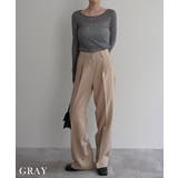 リブシアークルーネックトップス Rashik カットソー | BUYSENSE | 詳細画像18 