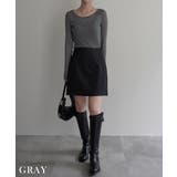 リブシアークルーネックトップス Rashik カットソー | BUYSENSE | 詳細画像21 