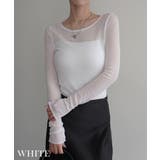 リブシアークルーネックトップス Rashik カットソー | BUYSENSE | 詳細画像5 