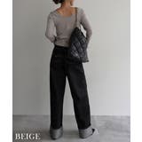 ディープラウンドネックトップスRashik カットソー 大人カジュアル | BUYSENSE | 詳細画像8 