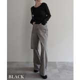 ディープラウンドネックトップスRashik カットソー 大人カジュアル | BUYSENSE | 詳細画像11 