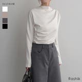 エレガントドレープハイネックトップス Rashik カットソー | BUYSENSE | 詳細画像1