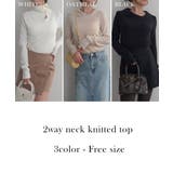 2wayネックニットソーRashik カットソー 大人カジュアル | BUYSENSE | 詳細画像2
