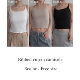 カップ付きリブキャミソールRashik カットソー 大人カジュアル | BUYSENSE | 詳細画像2 