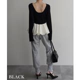 バックオープン裾バルーントップスRashik カットソー 大人カジュアル | BUYSENSE | 詳細画像9